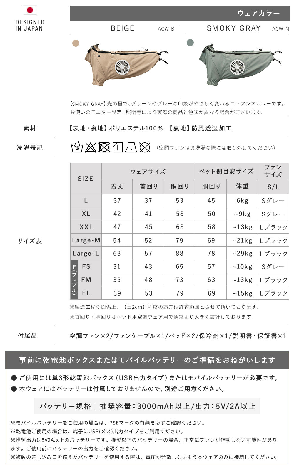 AIR COOL WAN（セット）